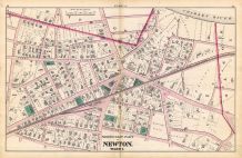 Newton - Plate A - Ward 1 North East, Newton 1874